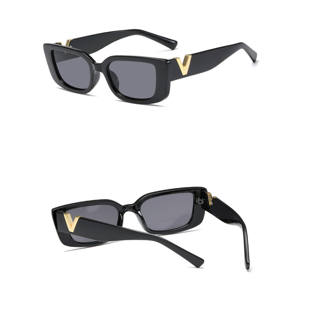 Classic Rectangle Cat Eye Sunglasses